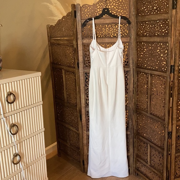 Katie May White Maxi Call Me Slim Gown - Picture 5 of 5